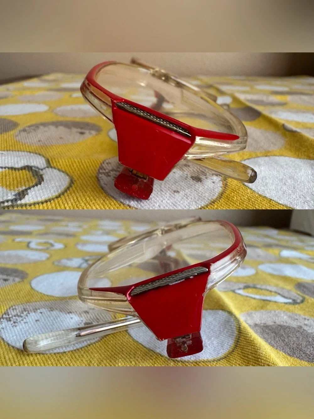 Vintage Magnivision red ombre reader glasses +2.50